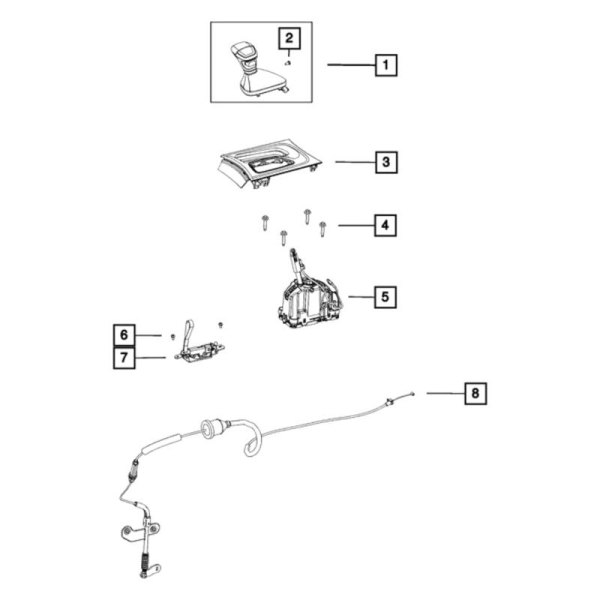 Mopar® - Automatic Transmission Shift Cover Plate