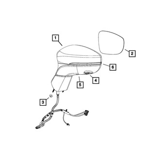 Mopar® - Passenger Side View Mirror