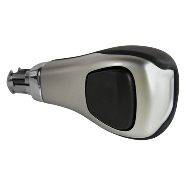 Mopar® - Automatic Black Leather Shift Lever Knob with Silver Anodized Accents