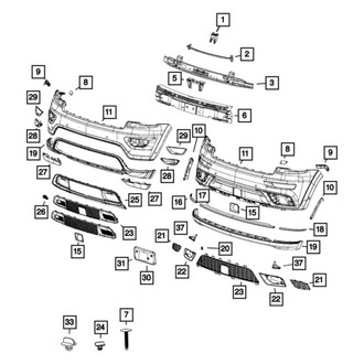 Mopar® - Front Driver Side Fog Light Trim
