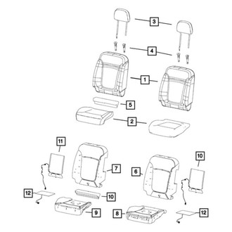 Mopar® - Seat Cushion Cover