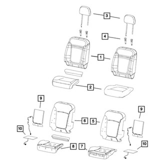 Mopar® - Seat Cushion Cover