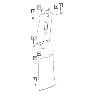 Jeep OE - Body B-Pillar Trim Panel Cap