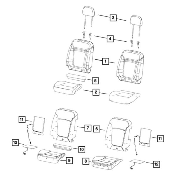 Mopar® - Headrest Sleeve