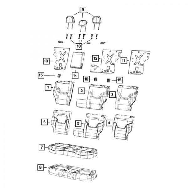 Mopar® - Headrest Guide