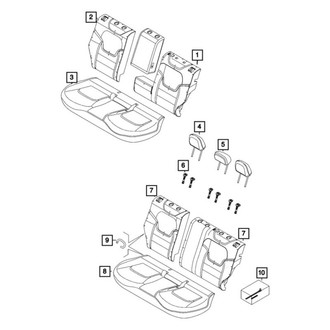 Dodge OE - Rear Left Headrest Guide