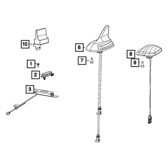 Mopar® - Cable & Base Assembly Antenna