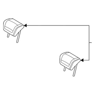Chrysler OE - Rear Outer Headrest