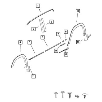 Ram OE - Left Body Trim Molding