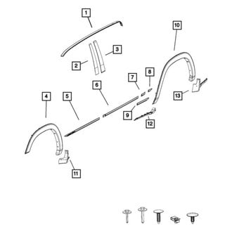 Ram OE - Rear Right Truck Bed Molding