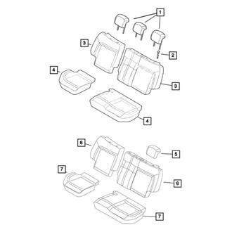 Mopar® - Headrest Cover