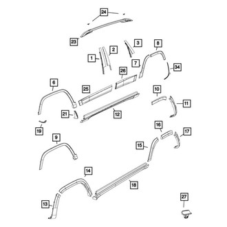 Mopar® - Wheel Opening Flare Molding