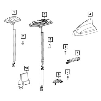 Dodge OE - Radio Antenna Cover