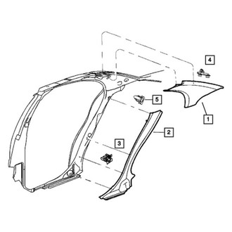 Mopar® - Body A-Pillar Trim Panel Clip