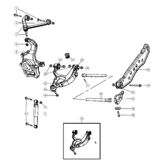 Mopar® - Front Driver or Passenger Side Shock Absorber