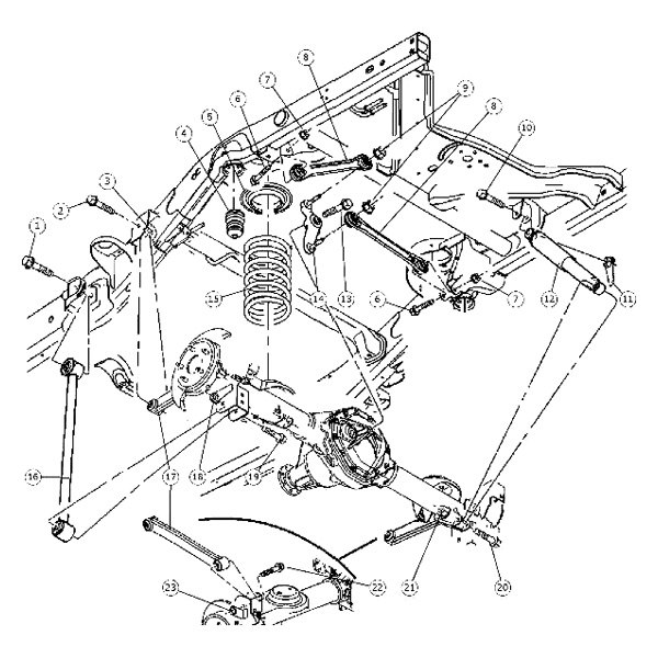 Mopar® - Rear Driver or Passenger Side Shock Absorber