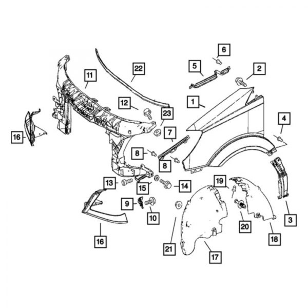 Mopar® - Fender Support