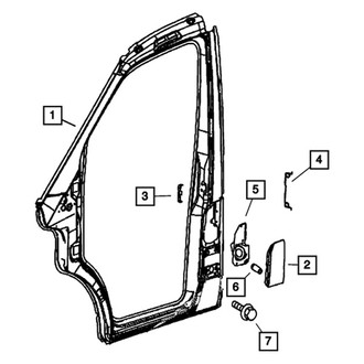 Mopar® - Driver Side Fuel Filler Door Bracket