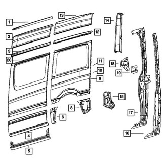 Mopar® - Lower Passenger Side Quarter Panel