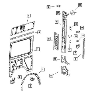 Dodge OE - Right Wheel Housing Side Panel