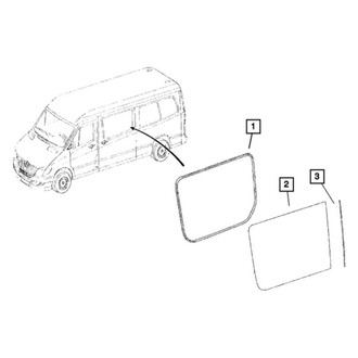 Dodge OE - Right Side Panel Glass Seal
