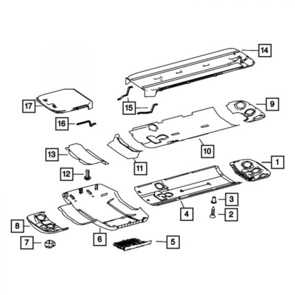 Mopar® - A/C Condenser Fan Assembly Insulator