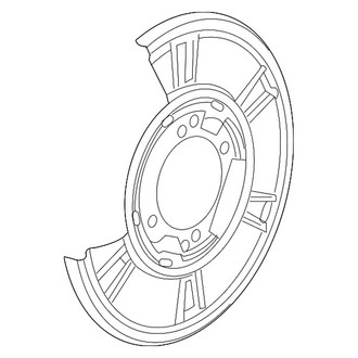 Dodge OE - Front Brake Dust Shield