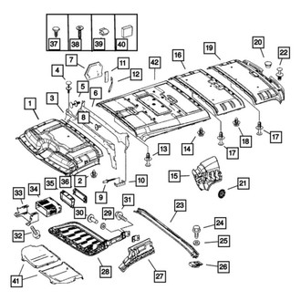 Dodge OE - Left Roof Insulator