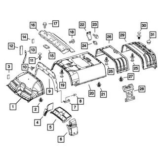 Dodge OE - Center Roof Insulator