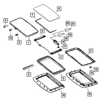 Dodge OE - Front Sunroof Opening Trim