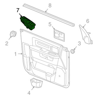 Dodge OE - Front Right Door Window Switch