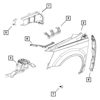 Chrysler OE - Front Left Fender