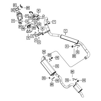 Mopar® - Exhaust Crossunder Pipe