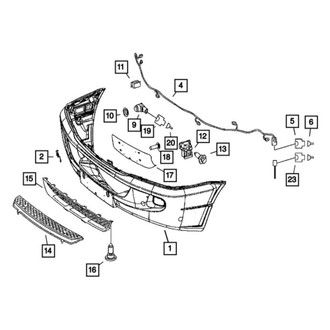 Dodge OE - Front Parking Aid System Wiring Harness