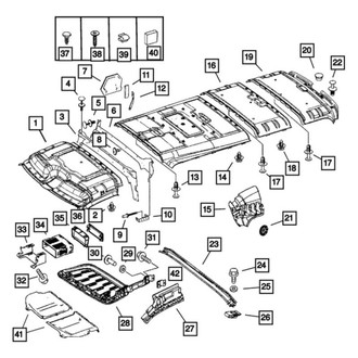 Dodge OE - Left Roof Insulator