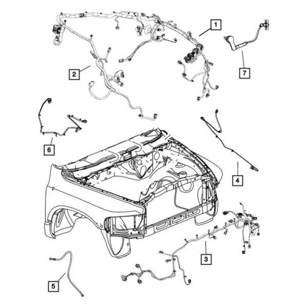 Mopar® 68042514AC Headlight Wiring Harness