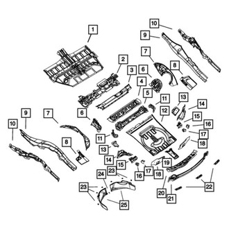 Dodge OE - Left Body D-Pillar Reinforcement