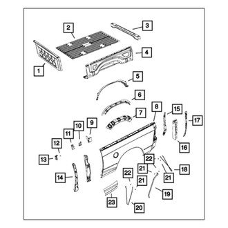 Mopar® - Truck Bed Panel Brace