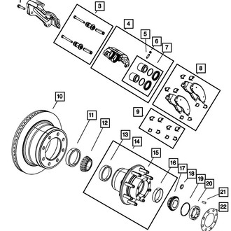 Mopar® - Rear Disc Brake Caliper Repair Kit