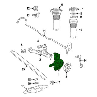 Dodge OE - Front Left Wheel Bearing and Hub Assembly