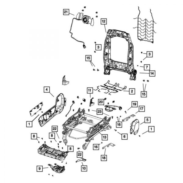 Mopar® - Seat Screw