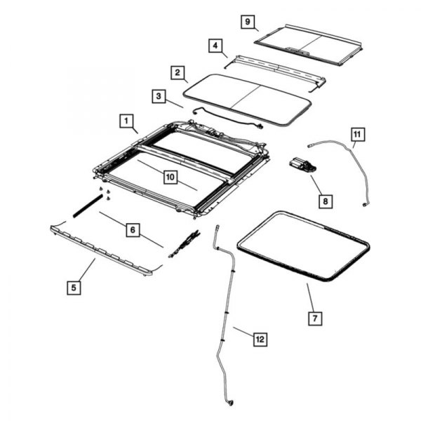 Mopar® - Sunroof Drain Hose