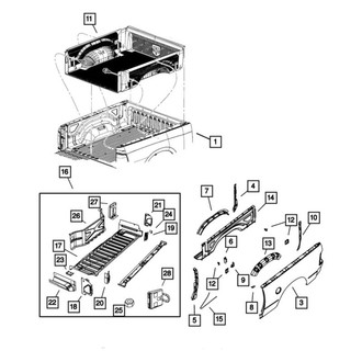 Ram OE - Truck Bed Bracket