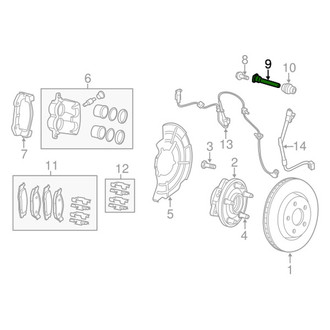 Jeep OE - Front Disc Brake Caliper Pin