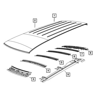 Chrysler OE - Front Roof Header Panel