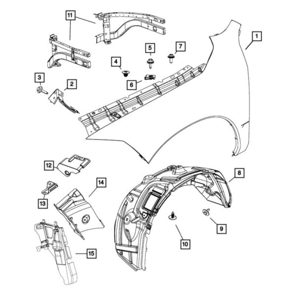 Mopar® - Front Passenger Side Hood Stop Buffer