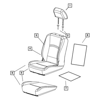 Mopar® - Black Seat Back Foam