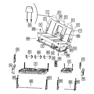 Dodge OE - Rear Left Seat Frame