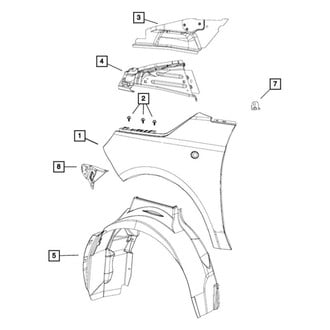 Mopar® - Fender Mounting Rear Bracket