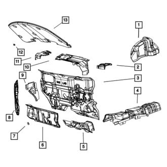 Dodge OE - Left Cowl Insulator